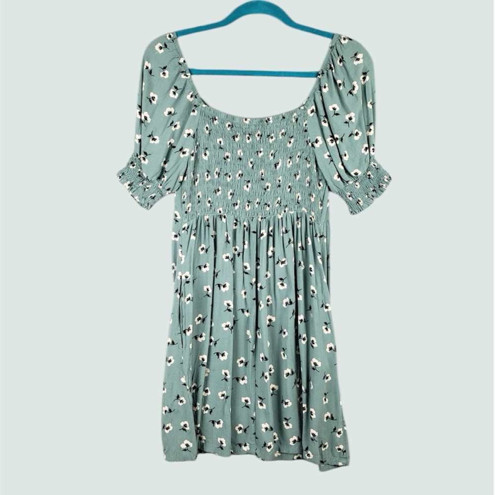 Mimi Chica Sage Green Floral Mini Dress - Picture 2 of 12